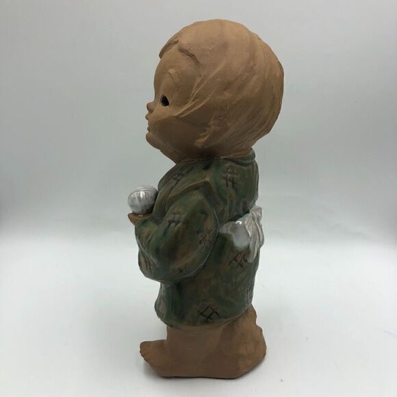 Vintage Terracotta Japanese Red Clay Pottery Figurine Sculpture Collectible Art - Picture 5 of 13